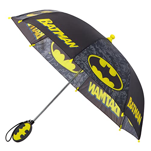 Dc Comics Kids Umbrella, Batman Rain Wear For Boys Ages 3-6, Black #TOP28
