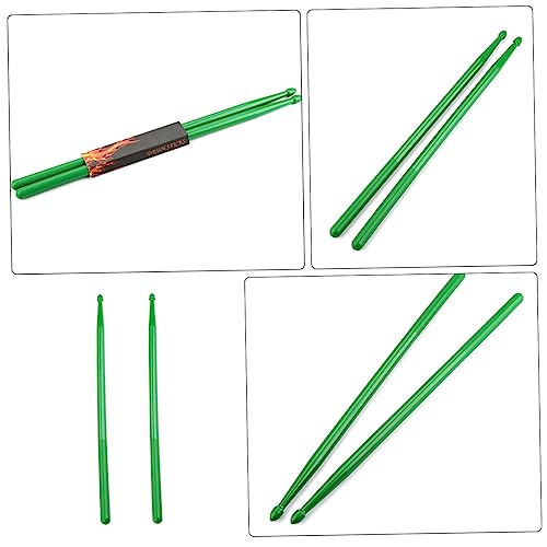 1 par de baquetas de nylon para instrumentos de percusión, sin agarre, para principiantes y profesionales, para práctica y performance miniatura 3