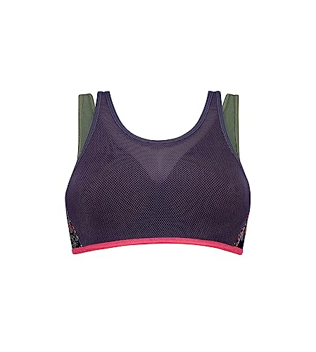 Triaction Damen Sport-BH Magic Motpro MW, Mehrfarbig (Violet-Dark...