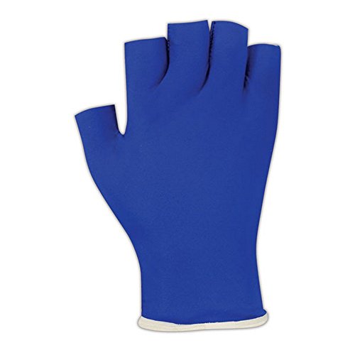 Ergotech Er502 L Sorbothane Palm Padded Anti-Vibration Gloves, Large, Black/Blue #TOP2