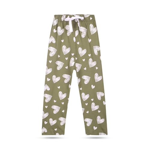Image of T2F Girls Regular Fit Cotton Printed Track Pants (Pack of 5)