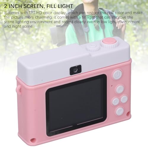 Appareil photo numérique 1080p 48MP avec écran coloré TFT et zoom 8X rosé - 5