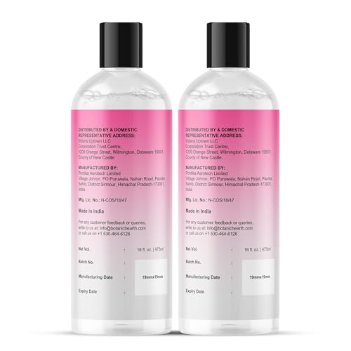 Botanic Hearth Micellar Water | Gently Cleanses, Makeup Remover With Dual|Phase Formula, Pack Of 2 (16 Fl Oz Each) | Suitable For All Skin Types - Image 3