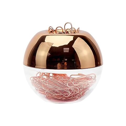 Rose Gold Magnetic Paper Clip Holder Cover