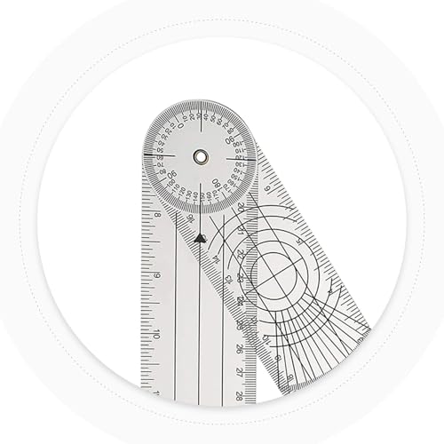 Regla Goniómetro de Plástico PVC para Medición Ortopédica miniatura 3