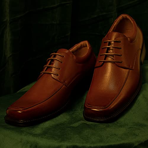 Men's Classic Dress Shoes Casual Lace Up Shoes Business Formal Oxford Hh11 Brown 12 #TOP5