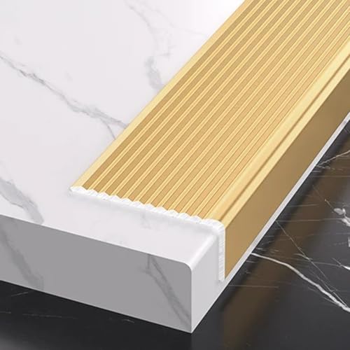 Borde de Escalera de Aluminio para proteger peldaños en accesos de casas y oficinas 2