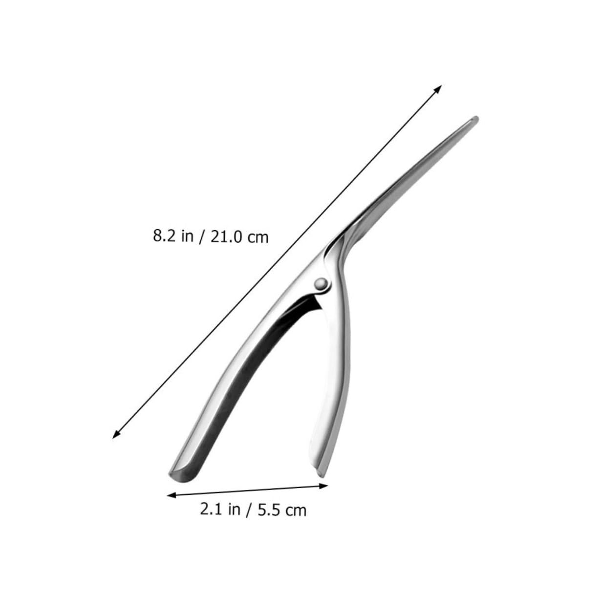 LAPYAPPE 1 Set Stainless Shrimp Opener Shrimp Deveiner Tool with Handled Scissors Shell Claw Simple Design and Deveining