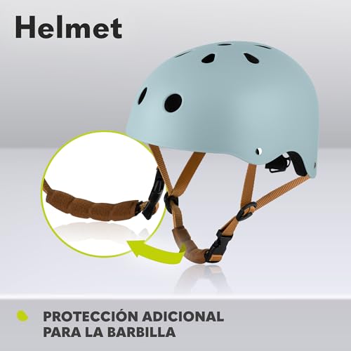 Casco de bicicleta infantil ajustable para evitar golpes en la barbilla 5
