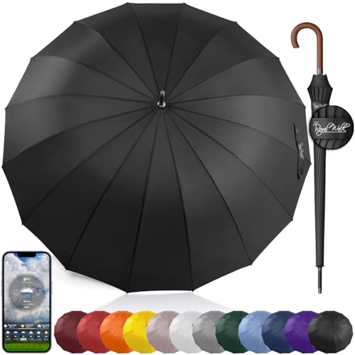Royal Walk Paraguas Grande XXL Antiviento para Hombre y...