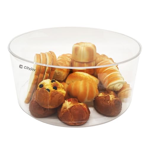 Vitrina para encimera de panadería, tamaño 40 x 18 cm, apilable, acrílico, para pastelería y alimentos, galletas, postres, pan, bagels, donas, cupcakes, venta al por menor, hogar, comercial