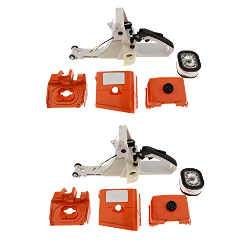 B Blesiya Set Of 2 Tank Handle Rear Chain Parts For 044 Ms440 Replaces 1128 124 3408/0000 120 1653