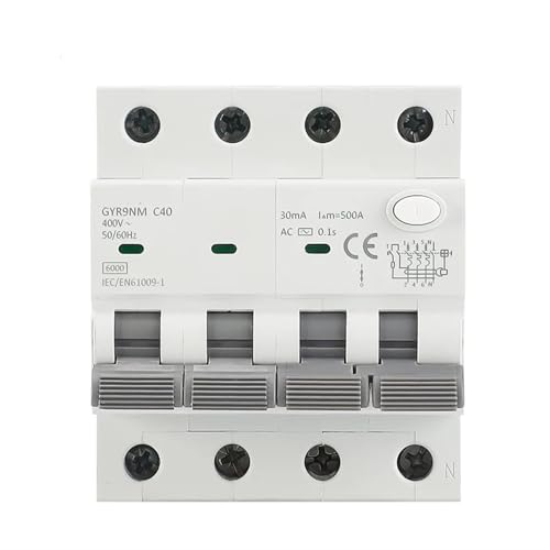 RCBO 3P+N 32A 6kA Type CA disjoncteur différentiel électromagnétique
