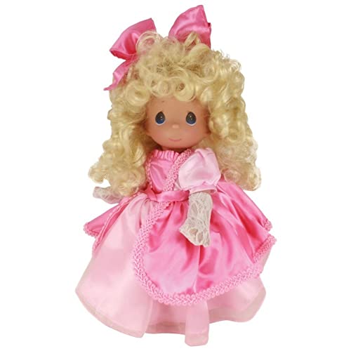 Muñeca Precious Moments 12" con vestido rosa miniatura 1