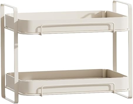 2-Tier Mugs Drying Rack with Drain Tray Water,Cup Mug Rack Coffee Bar Drying Holder for Kitchen Coffee Cups, Mugs, Glass Cups