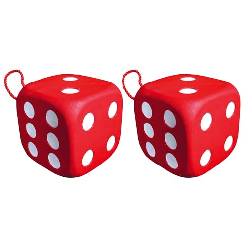 Image of Morrell 2 Pack High Roller Foam Archery Target, 6-Sided Cube with 21 Bullseyes, Red, 13 inch x 13 inch - Portable Backyard Target for Broadheads, Field Points, Compound Bows & Crossbows, Carrying Handle