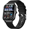 zaisia Smartwatch Uomo Donna, 1,85'' Orologio Fitness con Sonno Cardiofrequenzimetro, Smart Watch con Funzione di Notifica dei Messaggi e Chiamata, IP68 Impermeabile Tracker Fitness per Android iOS