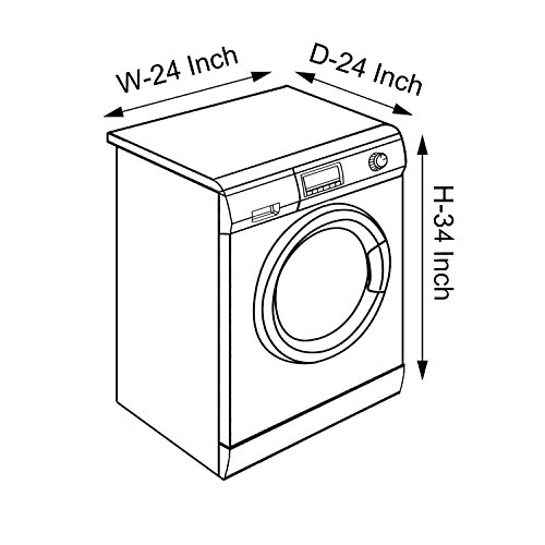 Image of Star Weaves Washing Machine Cover for IFB 8 Kg 5 Star Fully-Automatic Front Load Washing Machine Senator Plus SX - Waterproof & Dustproof Cover - FLCKUM05