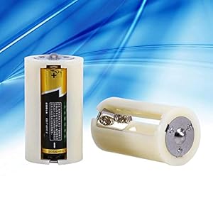 Batterijadapterdoos, 4 STUKS Universeel 3 AA naar D-formaat Parallelle batterijomvormer Adapterhouder Hoesjes Doos Wit…