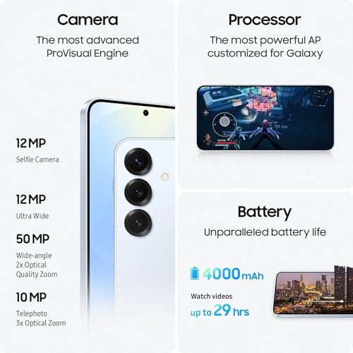 Image of Samsung Galaxy S25 5G (ICY Blue, 12GB RAM, 128GB Storage) | Snapdragon 8 Elite for Galaxy Processor | 50MP + 10MP + 12MP Triple Camera | 12MP Front Camera | 6.2 inch Full HD+ Display | 4000mAh Battery