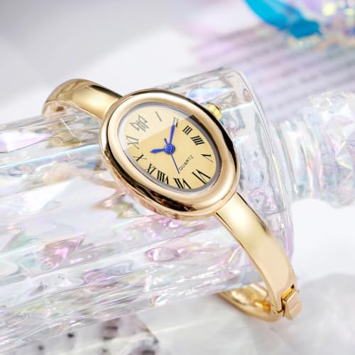 Image of Shocknshop Elegant Oval Roman Dial Women Quartz Fashion Bracelet Strap Ladies Wrist Watch for Woman and Girls -WCH197