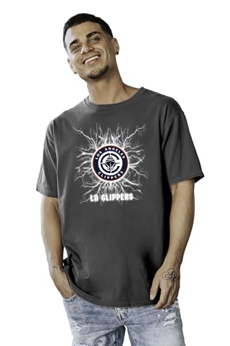 Los Angeles Clippers NBA Officially Licensed T-Shirt Ringspun Electric Black, Large