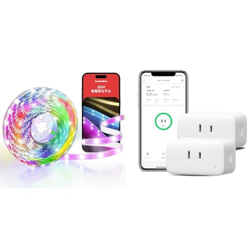 yZbgzy2024NfzSwitchBot LED e[vCg2 Alexa SMD5050 RGB 1600F Wi-FiEBluetooth 5m Google Home SiriɑΉ + X}[gvO vO~j Rg[ 