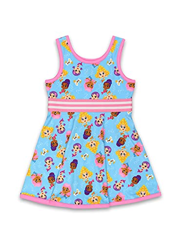Bubble Guppies Toddler Girls Fit and Flare Ultra Soft Dress2