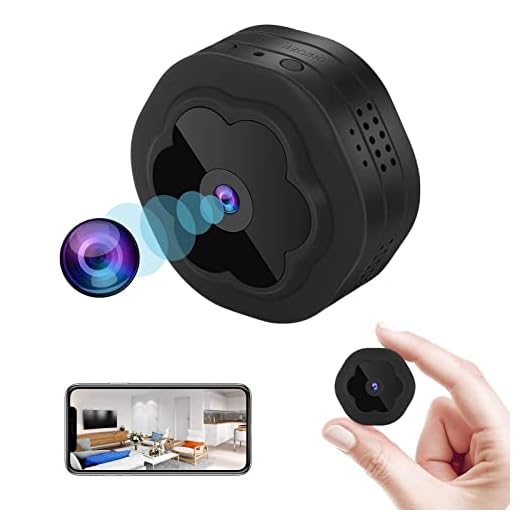 WiFi Spy Hidden Camera Wireless Portable Nanny Cam, Mini 1080P HD Small Security Cameras with Night Vision Motion Detection Alert for Phone APP, Micro Monitor for Home/Car/Office/Baby/Apartment