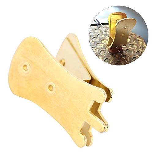 Metal Erhu Mute, Hard To Break Kao-hu Mute, Fine Craftsmanship for Beginner Erhu(Golden) - Thumbnail 6