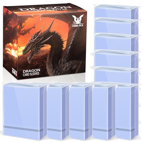 YMluky Card Sleeves for Standard Cards，Matte Baseball Card Sleeve Perfect