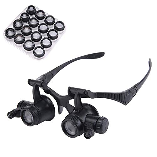 XNJHMS Lupa,Soporte/Diadema Lupa para reparación de Relojes de joyería Cover