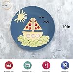 Wheat Straw Dinner Plates 10 Inch, Plastic Plates Reusable Set of 8 - Image 3