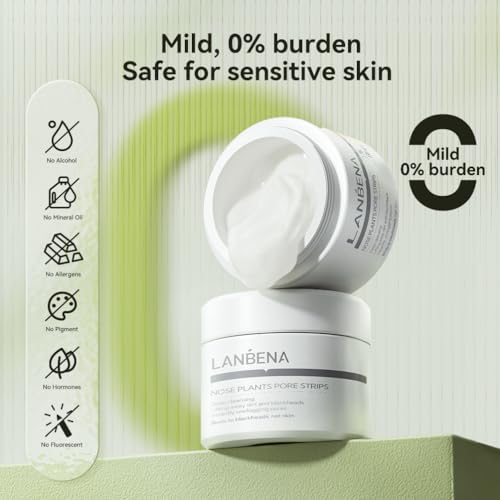 LANBENA Blackhead Remover Mask Nose strips Charcoal Mask Peel off Mask Facial Pore Cleanser Purifying Face Mask 1.06 Ounce