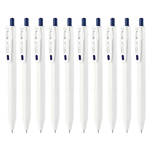 Zebra Sarasa R stylos gel bleu noir 0,4 mm avec encre intense à séchage rapide