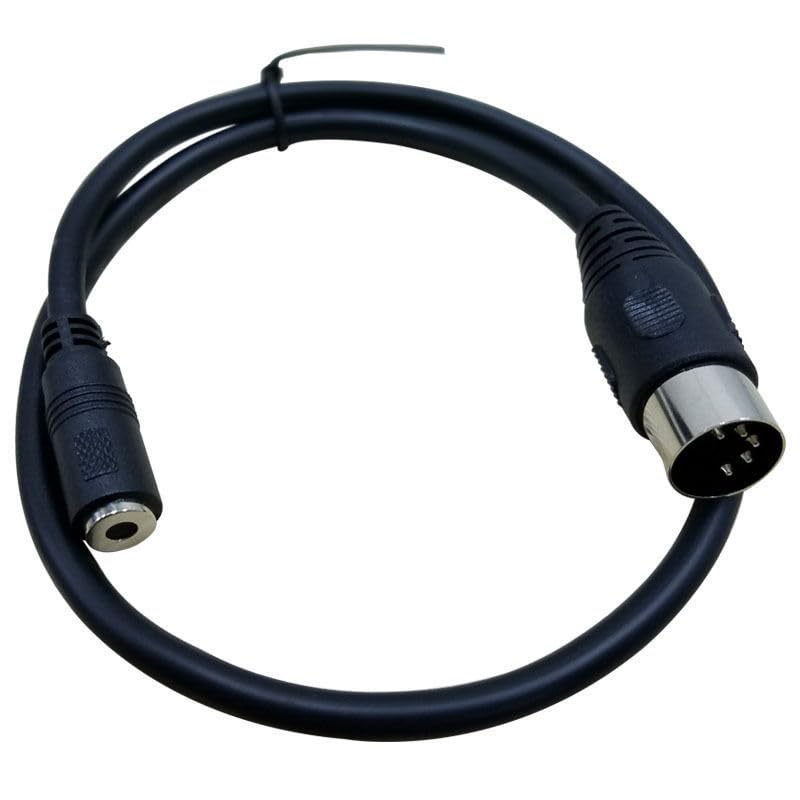 Cable adaptador DIN 5 Pin macho a Jack 3.5mm hembra 50 cm miniatura 4