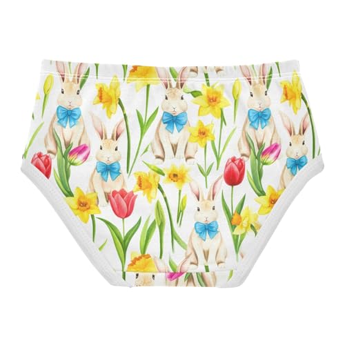 Cute Bunny Rabbit Flowers Floral Toddler Girls's Underwear 2T 23018942