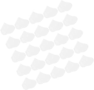 فوميز. 25 زوجًا من أقنعة القدم، اغطية باديكير القدم، اغطية العناية بالقدم، اكسسوارات العناية بالقدم، جوارب العناية بالقدم، واقي القدم، طبقة واحدة، قماش غير منسوج ابيض