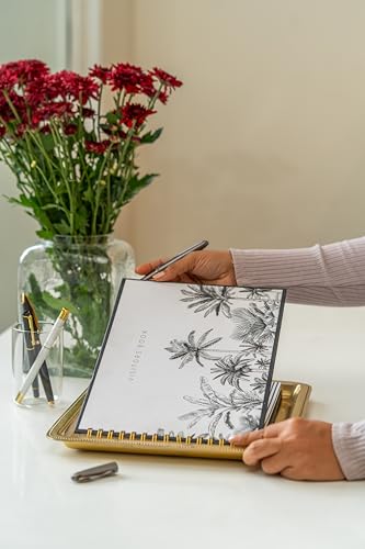 Image of Visitor Book - 8 x 12 Inches | Wiro Bound Guest Register for Hotels, Offices, Exhibitions, Boutiques & Business Use | Medium Size Visitor Log Book for Reception & Front Desk