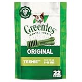 Greenies Original Teenie Dental Dog Treats, 6 oz. Pack (22 Treats)