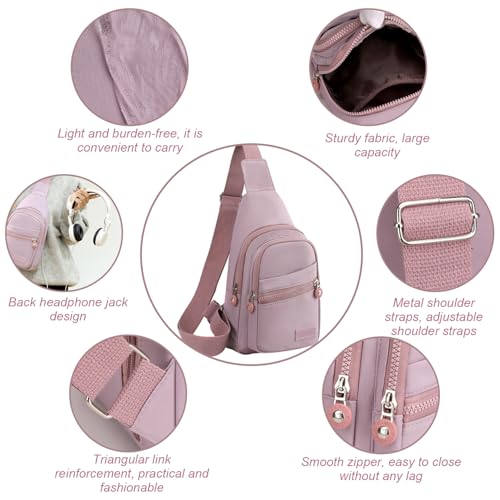 Sac bandoulière avec sangle réglable lot de 2 polyvalent léger et compact - 6