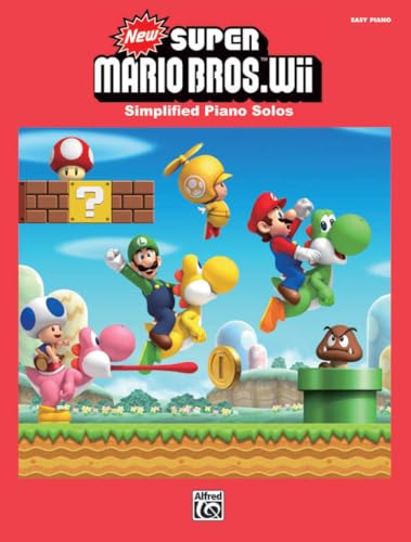 Super mario bros for wii easy piano solo book: Simplified Piano Solos