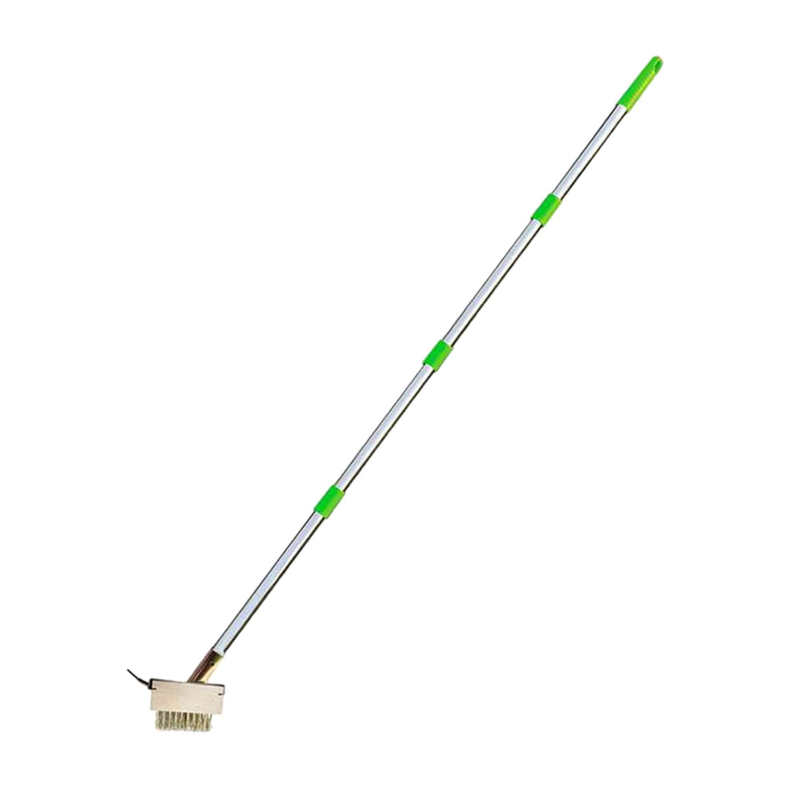 Brosse Désherbage Brosse Nettoyage Jardin Grattoir Fentes Acier Inoxydable Bois Utilisation Ergonomique Adaptée Entretien Allées Terrasses Entrées, 148 Cm