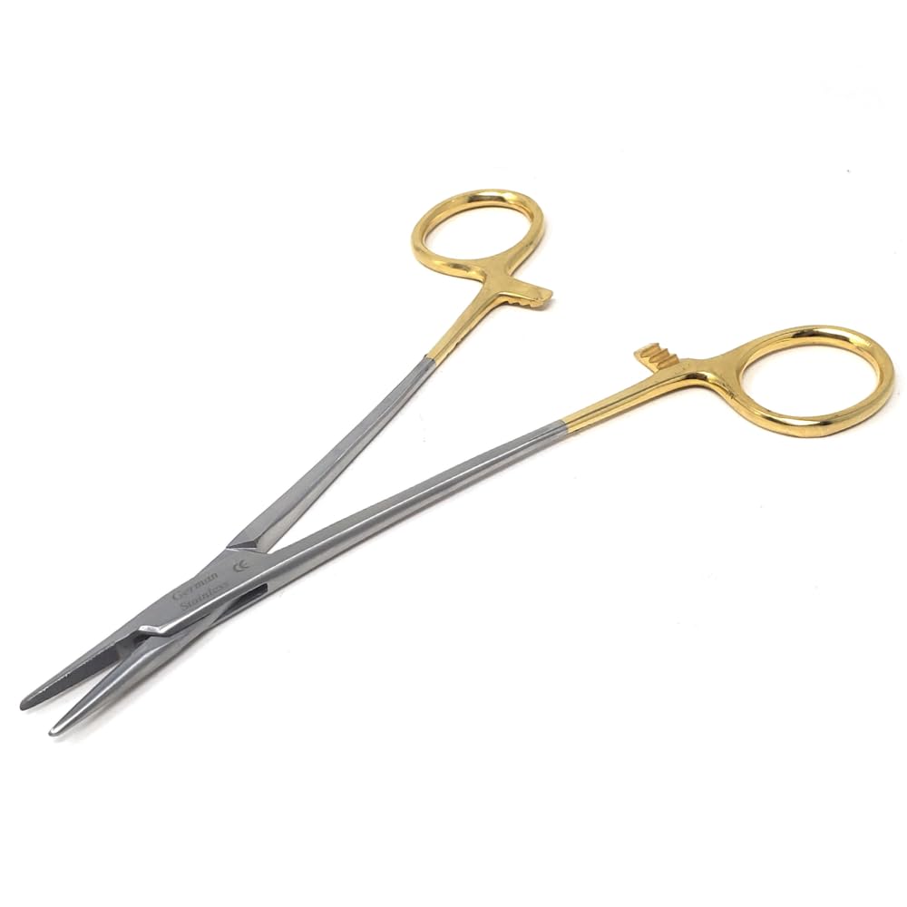 T/C PREMIUM O.R GRADE MAYO HEGAR NEEDLE HOLDER 6" SERRATED WITH TUNGSTEN CARBIDE INSERTS ( HTI BRAND)