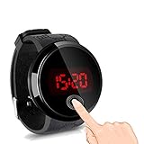  Fenkoo Herren Armbanduhr digital LED / Touchscreen / Wasserdicht Silikon Band Schwarz Marke-