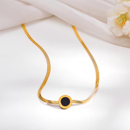 Image of Rubans Demi Fine Stainless Steel Pendant Chain Daily Gift for Women & Girls