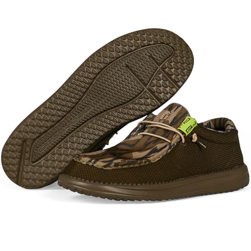 Gator Waders Mens Casual Shoes Mens Loafers & Slip-Ons Camp Shoes with No-Tie Laces -Arch Support Boat Shoes for Everyday Wear