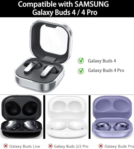 Image of Oboe Aegis Case 'Compatible with' Samsung Galaxy Buds 4 & 4 Pro Case with Phone Stand & Keyring (Lavender Purple) [Buds & ChargingCase NOT Included]