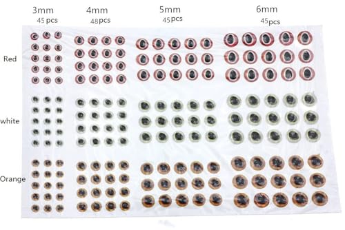 549 piezas de ojos holográficos 3D para señuelos de pesca miniatura 4