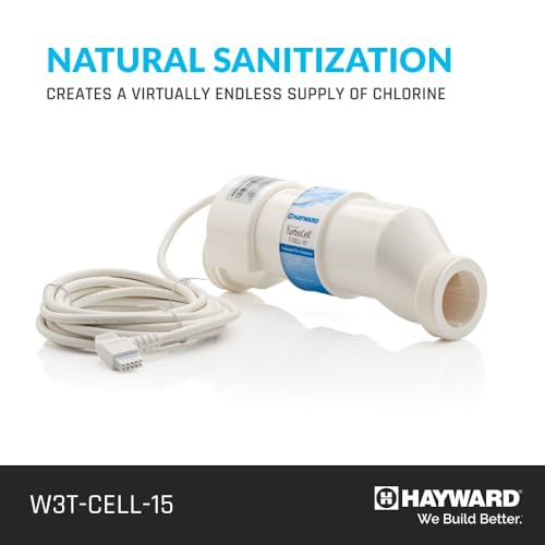 Image of Hayward TurboCell Salt Cell for Pool Chlorination T-CELL-15 40,000 Gallons | W3T-CELL-15 Salt Chlorine Generator for In-Ground Pools T-15 Turbo Cell
